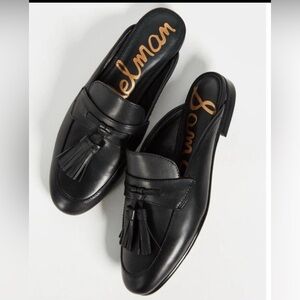 Sam Edelman Paris Mule Size 6 Leather Black Tasseled